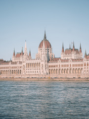 Obraz premium Parliament Building of Budapest, Capital of Hungary on a beautiful day