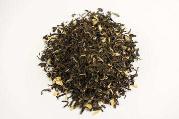 jasmine tea on a white background