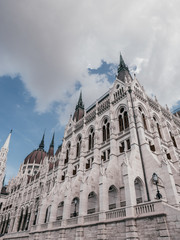 Parliament of Budapest, Hungary on a sunny day