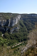 beautiful canyon of Ard&egrave;che in Southern France