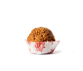 Sweet cookie anthill. On a white background isolate. A treat for any holiday.