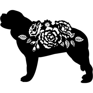 recommend clip art: Saint Bernard Silhouette Vector