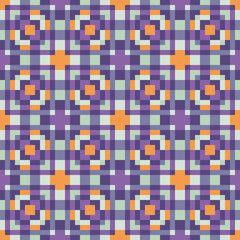 Fototapeta premium Abstract geometric background. Seamless pattern design. Vector illustration. 