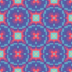 Fototapeta premium Abstract geometric background. Seamless pattern design. Vector illustration. 