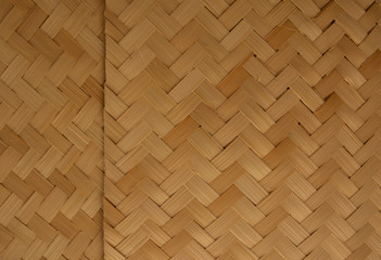 Traditional woven bamboo patterns, widely used for the walls of houses or simple stalls in rural Asia. But in cities, it is often used for decoration.