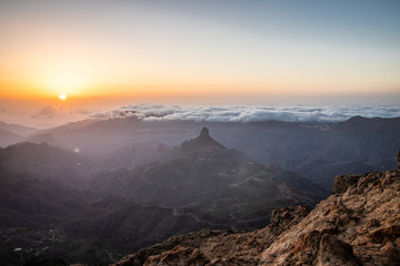 Fototapeta premium Roque nublo, gran canaria