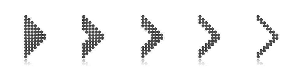 Arrow icon set. Arrows, direction cursor click elements Pointer signs Vector illustration