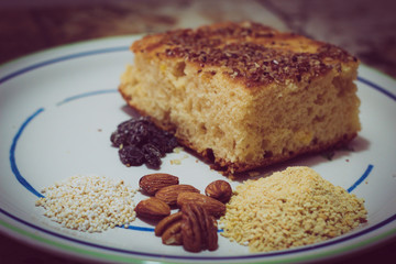 Panesillo para el desayuno con nueces
