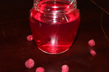 Preparation of raspberry jelly. Raspberry compote. Vitamin drink