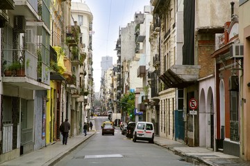 Fototapeta premium Ulice Buenos Aires w Argentynie