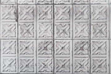 Wall with flowers decorations and tiles, Moroccan, Portuguese tiles, Azulejo, ornaments