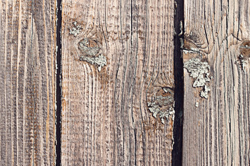 Wall of old rough boards