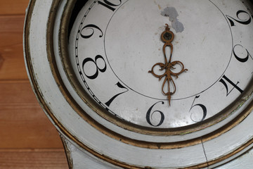Antique clock with gold details