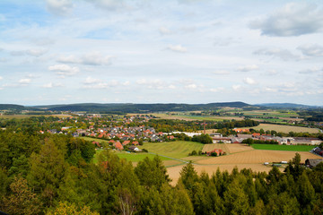 Fototapeta na wymiar Blick vom Klimaturm auf Melle Buer, Niedersachsen