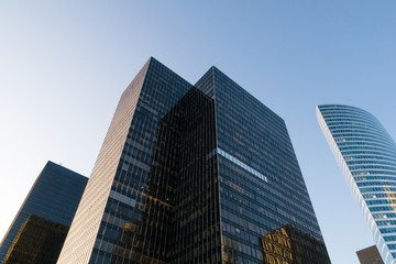 Obraz premium La Defense Business Towers, Financial District, Paris, France.