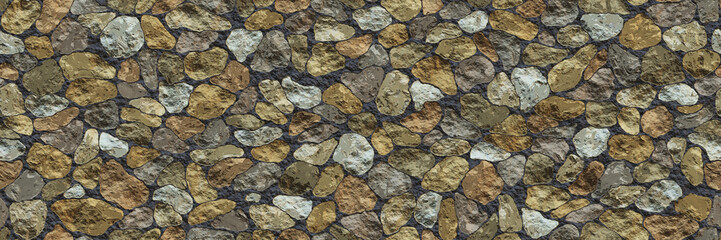 Background stones- abstract wall. 3d illustration.