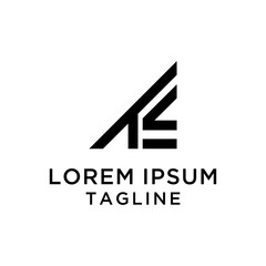 initial letter TE logo template