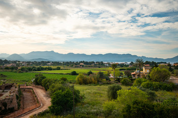 Fototapeta na wymiar panorama of the village
