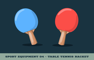 Vector table tennis racquet icon. Game equipment. Professional sport, classic ping pong racket for official competitions and tournaments. Isolated illustration