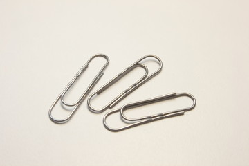  large paper clips 50mm on a white background