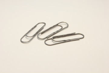  large paper clips 50mm on a white background