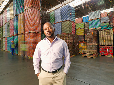 Portrait of warehouse manager