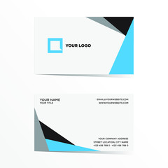 business card template with modern design 