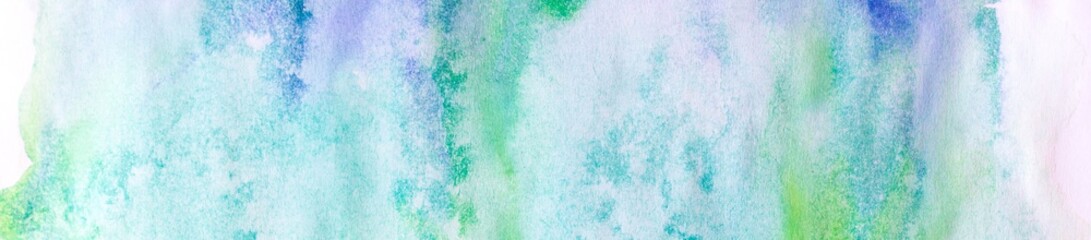 banner of abstract painted colorful watercolor background