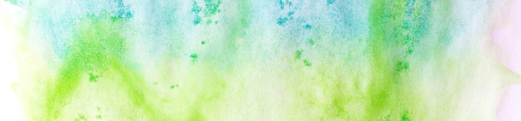 banner of abstract painted colorful watercolor background