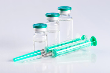 Drug prescription for treatment medication. Pharmaceutical medicament, cure in container for health. Pharmacy theme, capsule pills with medicine antibiotic in packages.