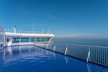 Starboard side of the bridge on a ro-ro ferry. © Trygve