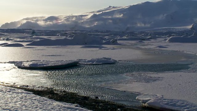 Wide, glacial landscape in Iceland
