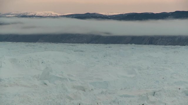 Wide, tundra sunset timelapse