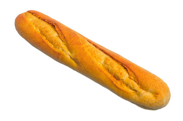 Mini baguette with crispy crust close-up 3d rendering with realistic texture