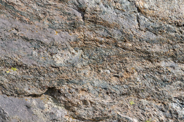 Stone texture. Garnet mica schist large solid