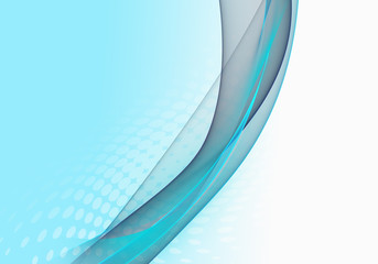 Abstract bright background with blue and green dynamic lines for wallpaper, business card or template