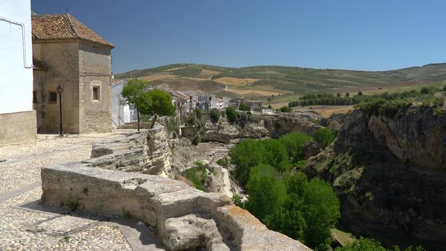 Scenic summer sight in Alhama de Granada, Andalusia, Spain.
