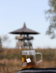 Pausenzeit am Eggeturm bei Feldrom