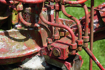 Alte Feuerwehrspritze