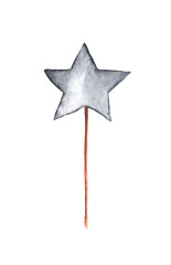 Colorful decorative star illustration for scrapbook, banner, poster, cards.
