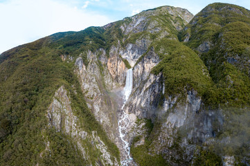 Boka Waterfall ( Slap Boka ) is one of the highest waterfalls (139 meters) in the western part of Slovenia, near the Soča River. It has two stages of 106 meters and 33 meters high.