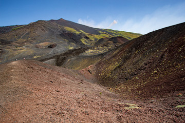 view of volcano etna