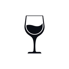 Wine icon symbol on white background. Vector illustration