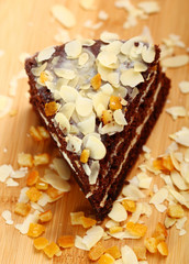Chocolate Cake with Almonds and Candied Orange Peel