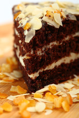 Chocolate Cake with Almonds and Candied Orange Peel