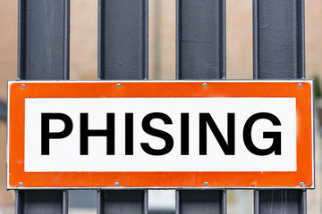 Phising Warnung Schild