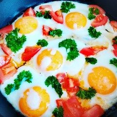 salad with eggs and vegetables