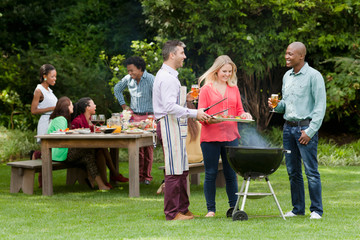 Friends enjoying a day of braai and socializing