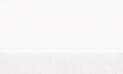 empty room with wooden floor and white wall