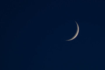 Obraz na płótnie Canvas crescent moon in the sky